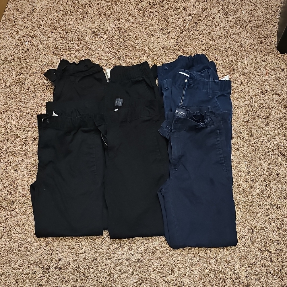 Place Black and White Pants